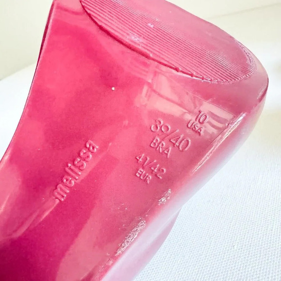 MELISSA X JASON WU LADY DRAGON HEEL - MERLOT 10 - Picture 9 of 11